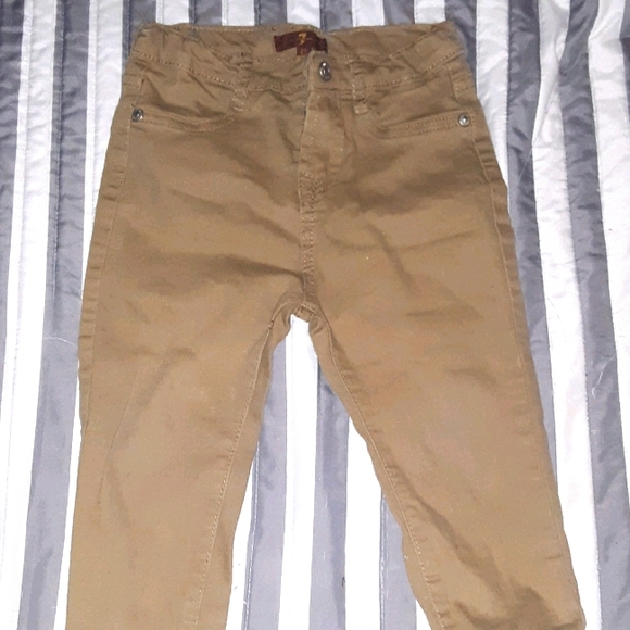 7 For All Mankind Khaki jeans SZ: 2T - Picture 2 of 4